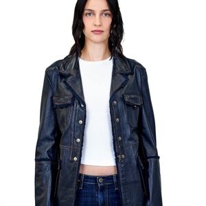 Meryl Vintage Leather Midnight